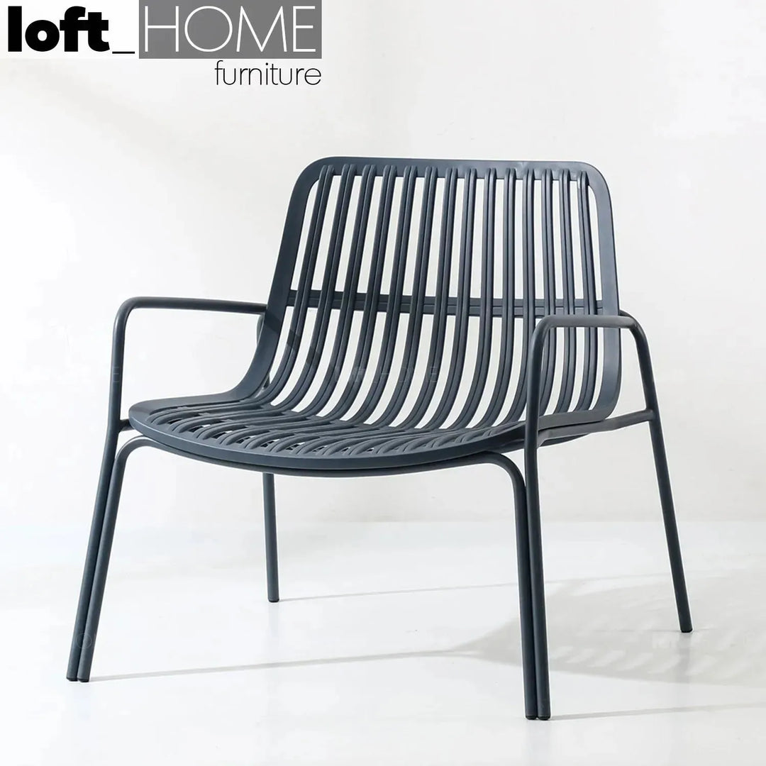 Modern plastic 1 seater sofa rhonda color swatches.