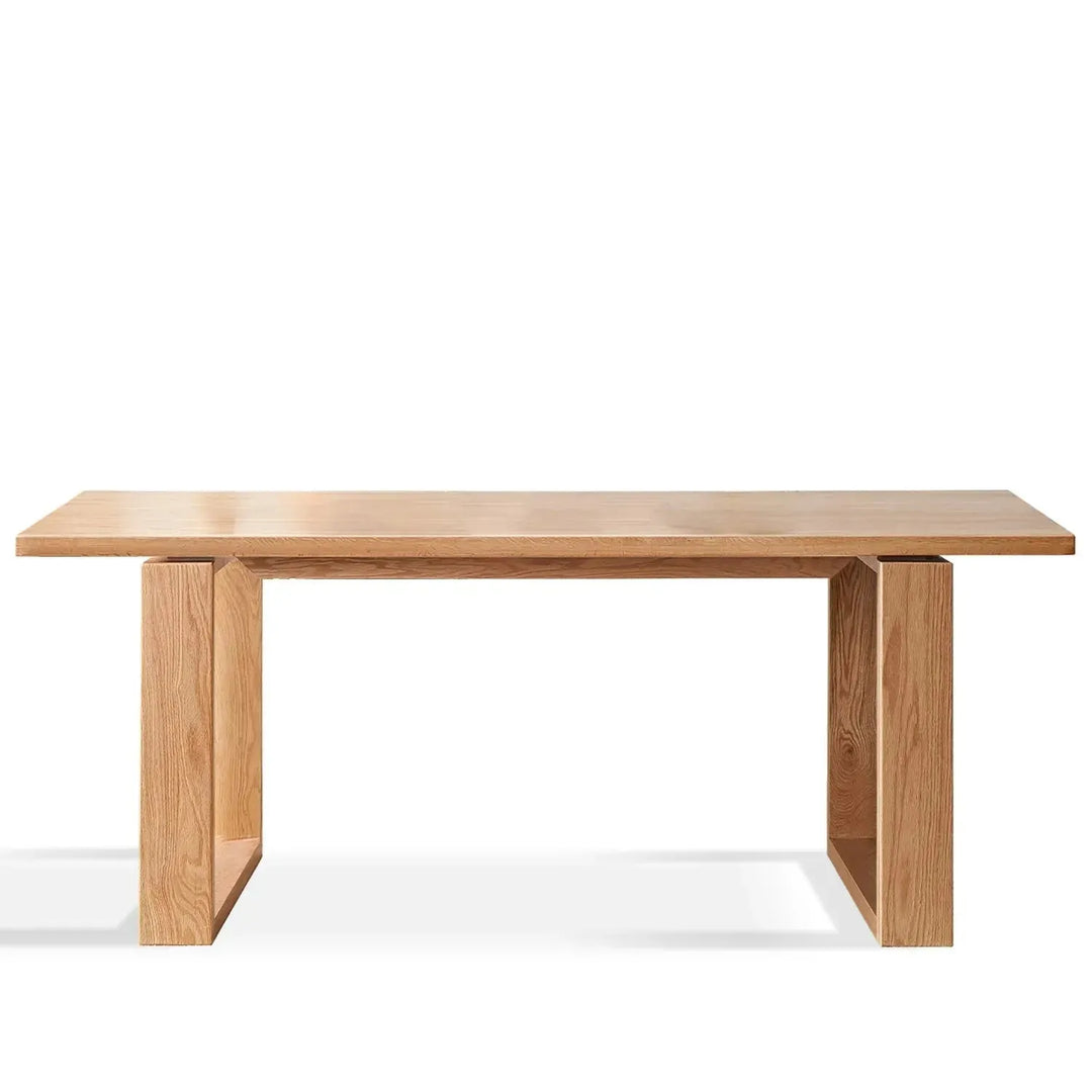 Scandinavian oak wood dining table kumo detail 14.
