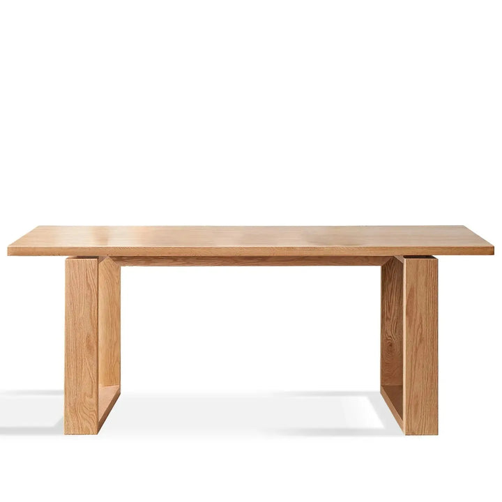 Scandinavian oak wood dining table kumo detail 14.