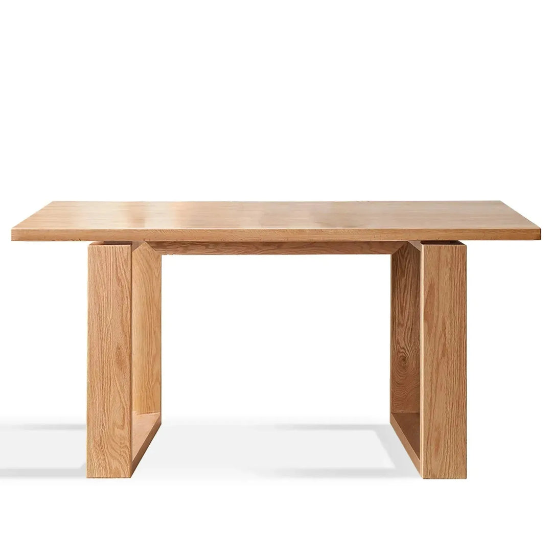 Scandinavian oak wood dining table kumo detail 12.
