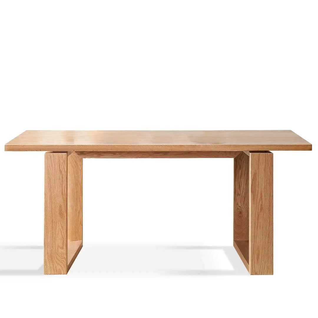 Scandinavian oak wood dining table kumo detail 13.