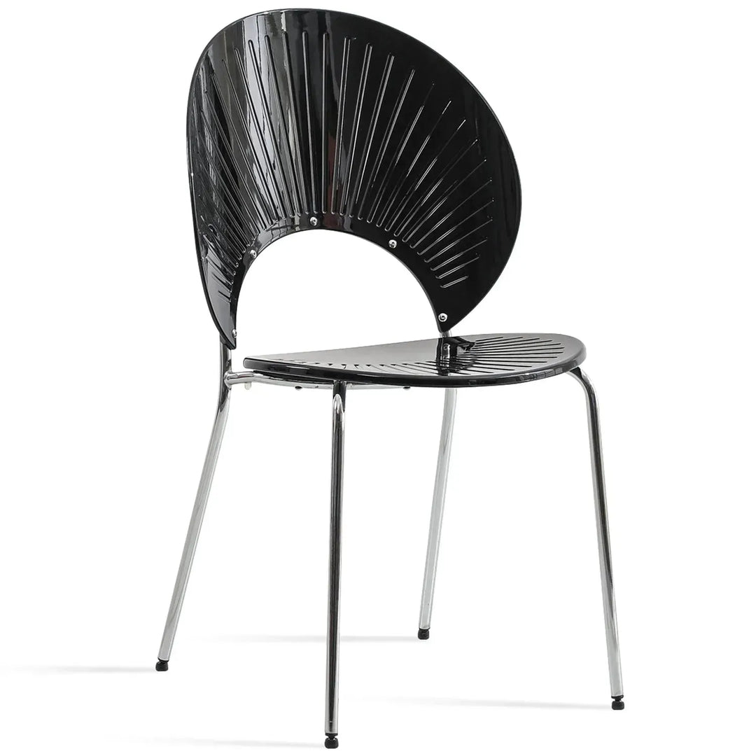 Contemporary plastic dining chair apollo clear situational feels.