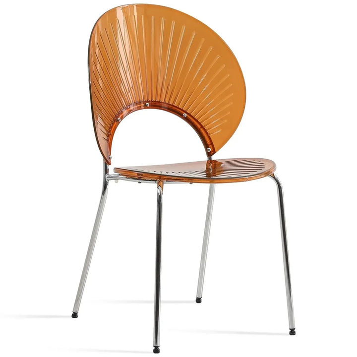 Contemporary plastic dining chair apollo clear environmental situation.