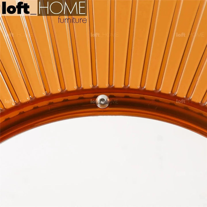 Contemporary plastic dining chair apollo clear in real life style.