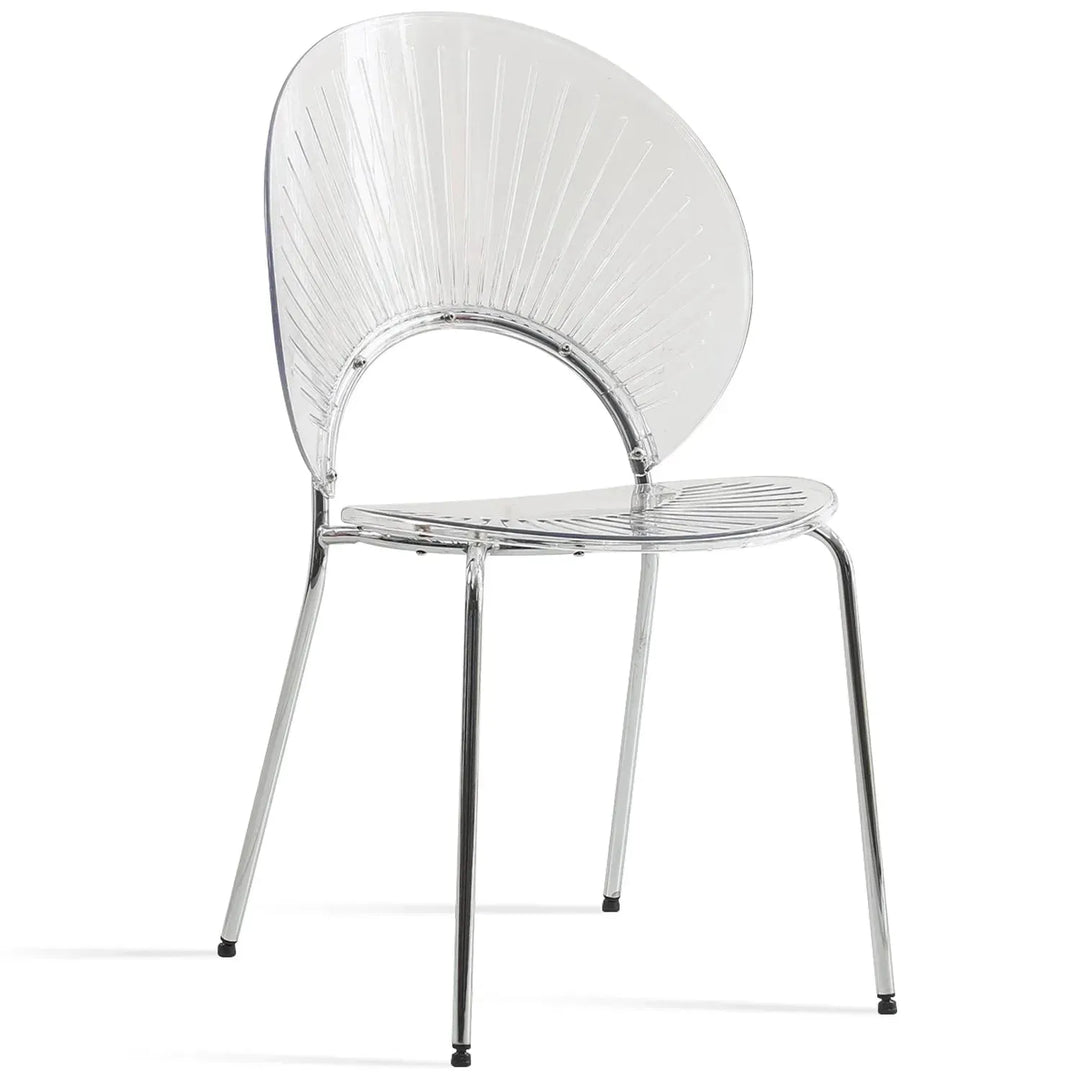 Contemporary plastic dining chair apollo clear conceptual design.