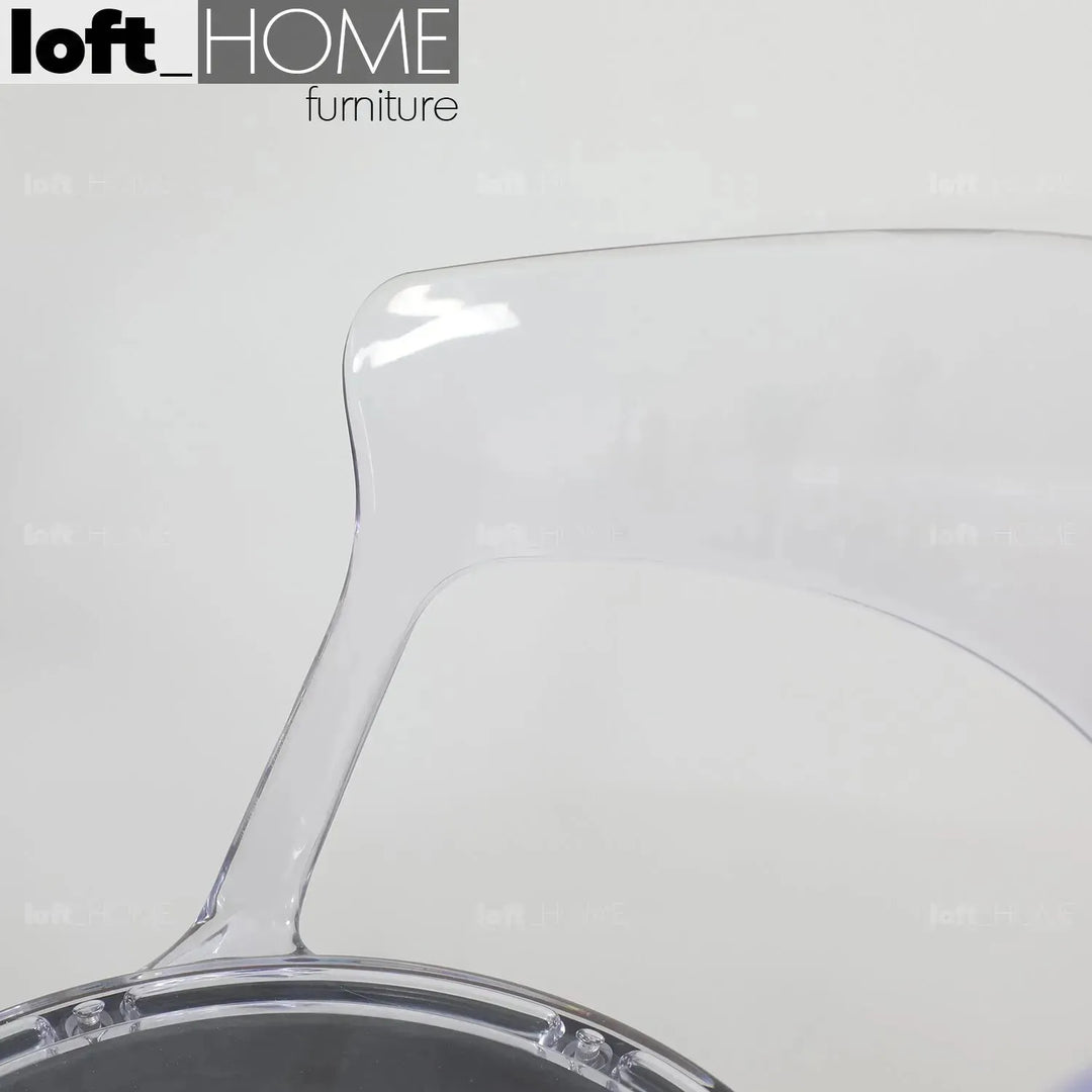 Contemporary plastic dining chair renzo conceptual design.