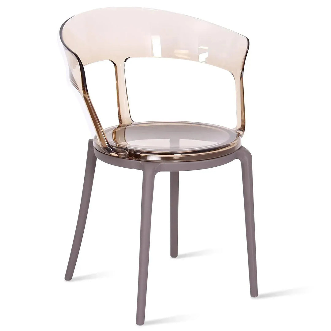 Contemporary plastic dining chair renzo situational feels.