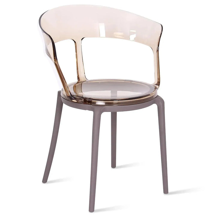 Contemporary plastic dining chair renzo situational feels.