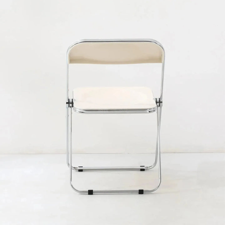 Contemporary plastic foldable dining chair fikas layered structure.