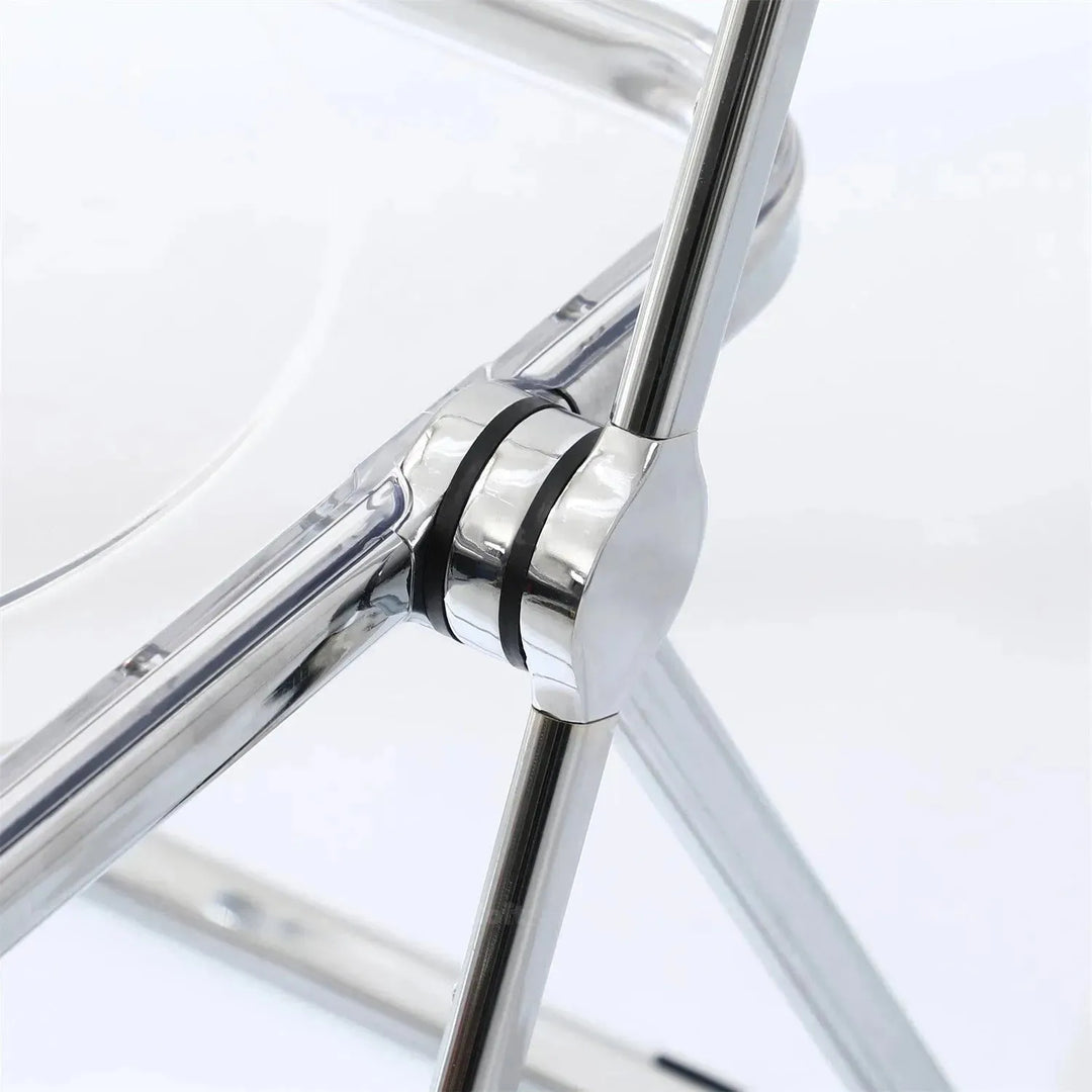 Contemporary plastic foldable dining chair fikas with context.