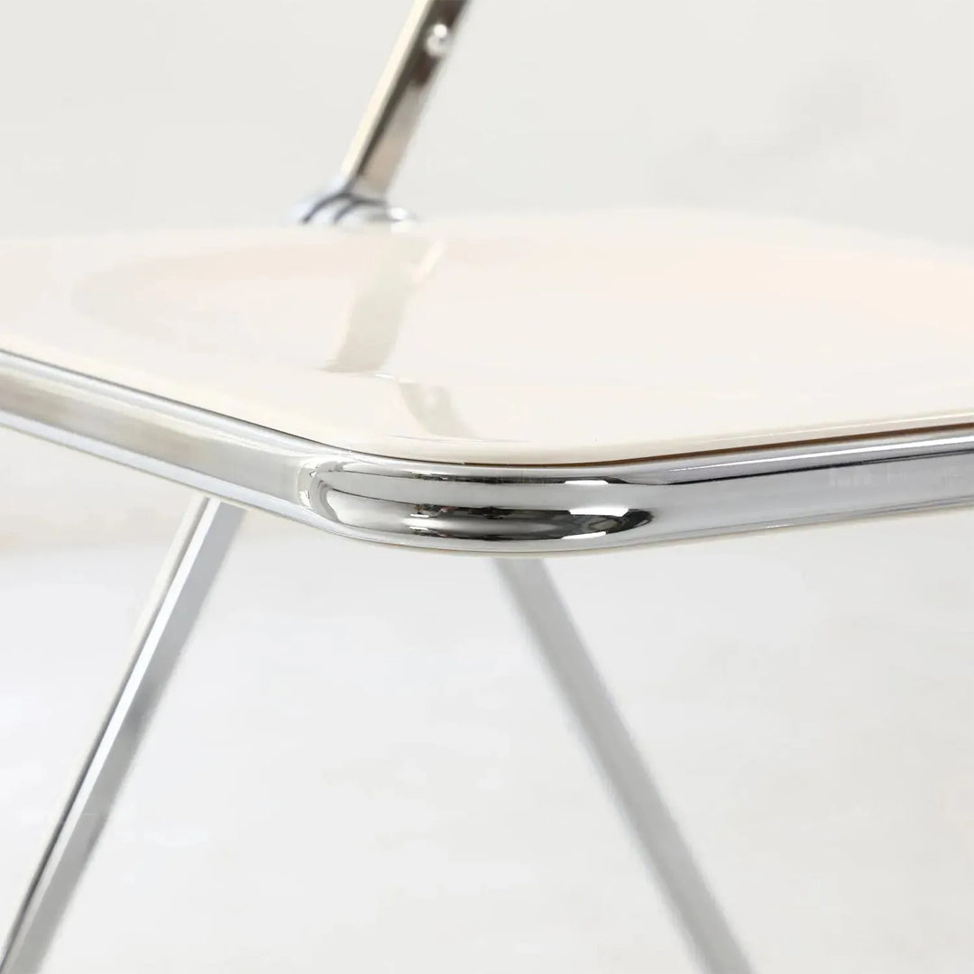 Contemporary plastic foldable dining chair fikas detail 1.