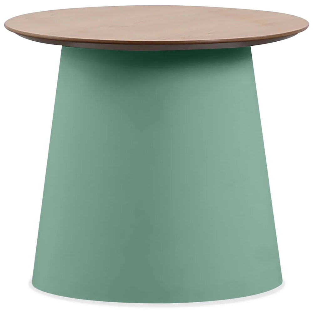 Contemporary plastic side table noah in white background.