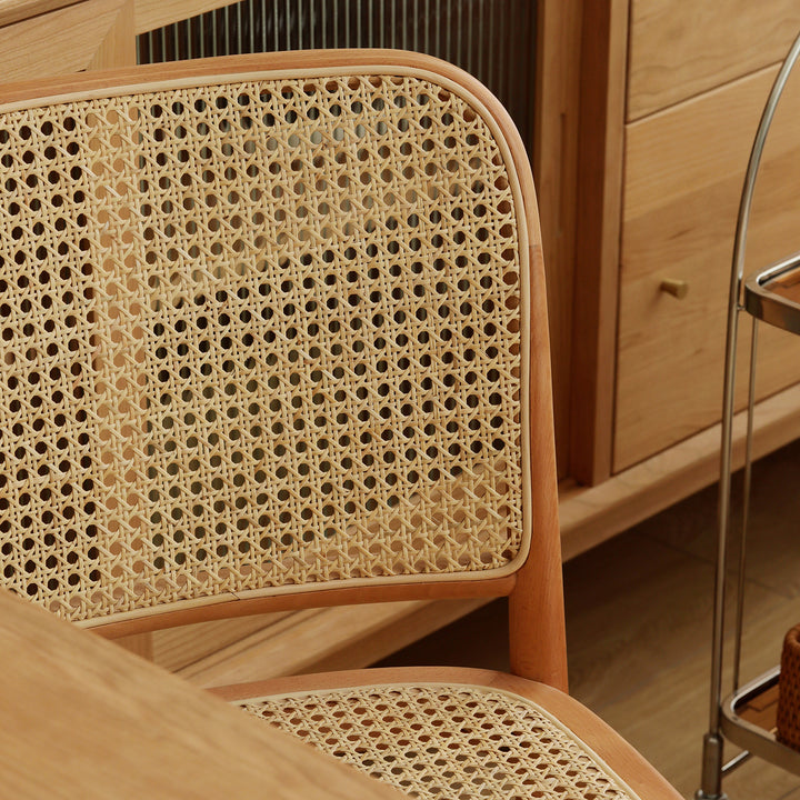 Scandinavian rattan dining chair no811 environmental situation.