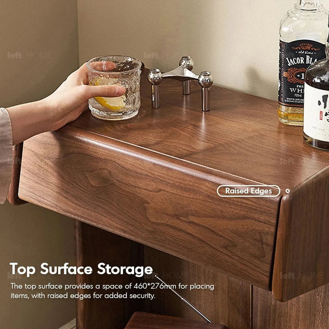 Japandi wood cabinet goya in real life style.