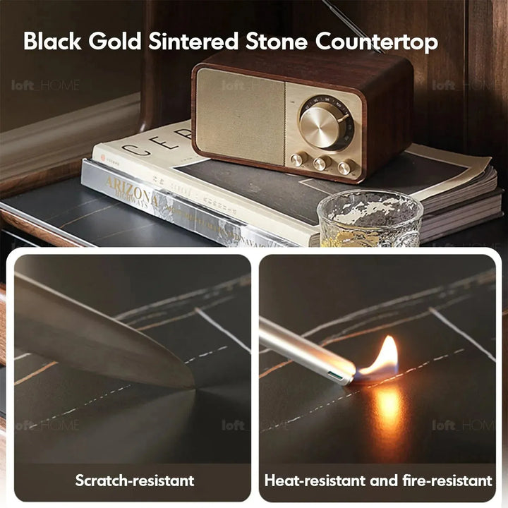 Japandi wood cabinet goya in details.