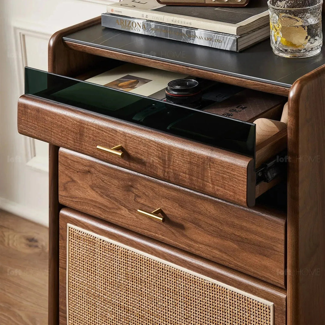 Japandi wood cabinet goya detail 3.