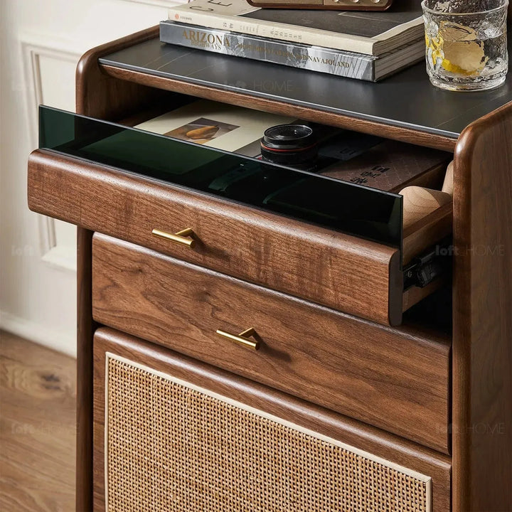 Japandi wood cabinet goya detail 3.