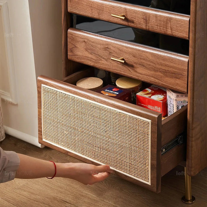 Japandi wood cabinet goya detail 4.