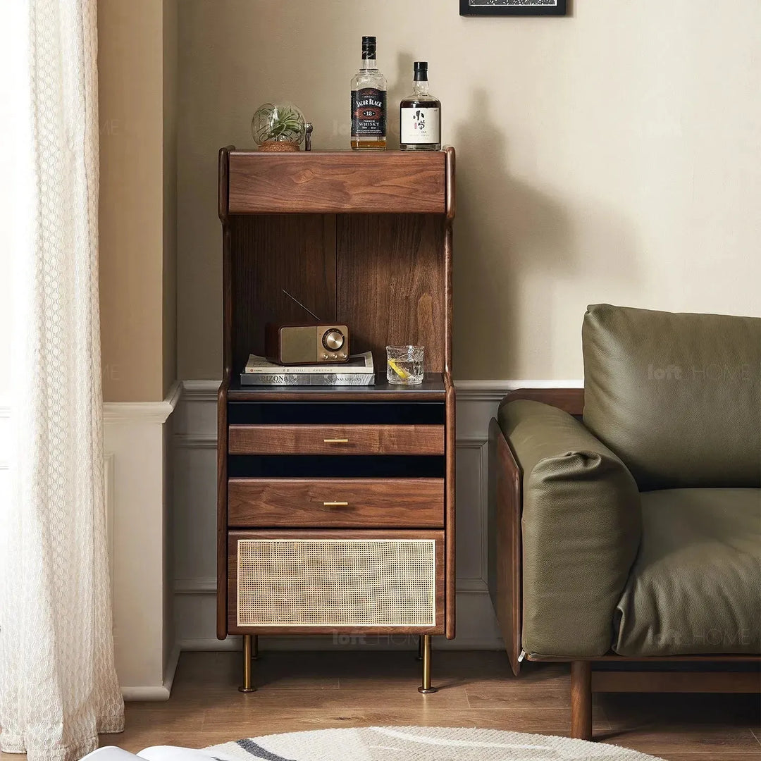 Japandi wood cabinet goya detail 1.