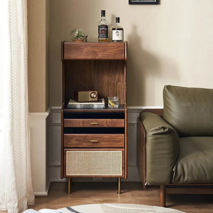 Japandi wood cabinet goya detail 1.