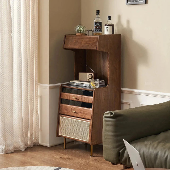 Japandi wood cabinet goya detail 2.