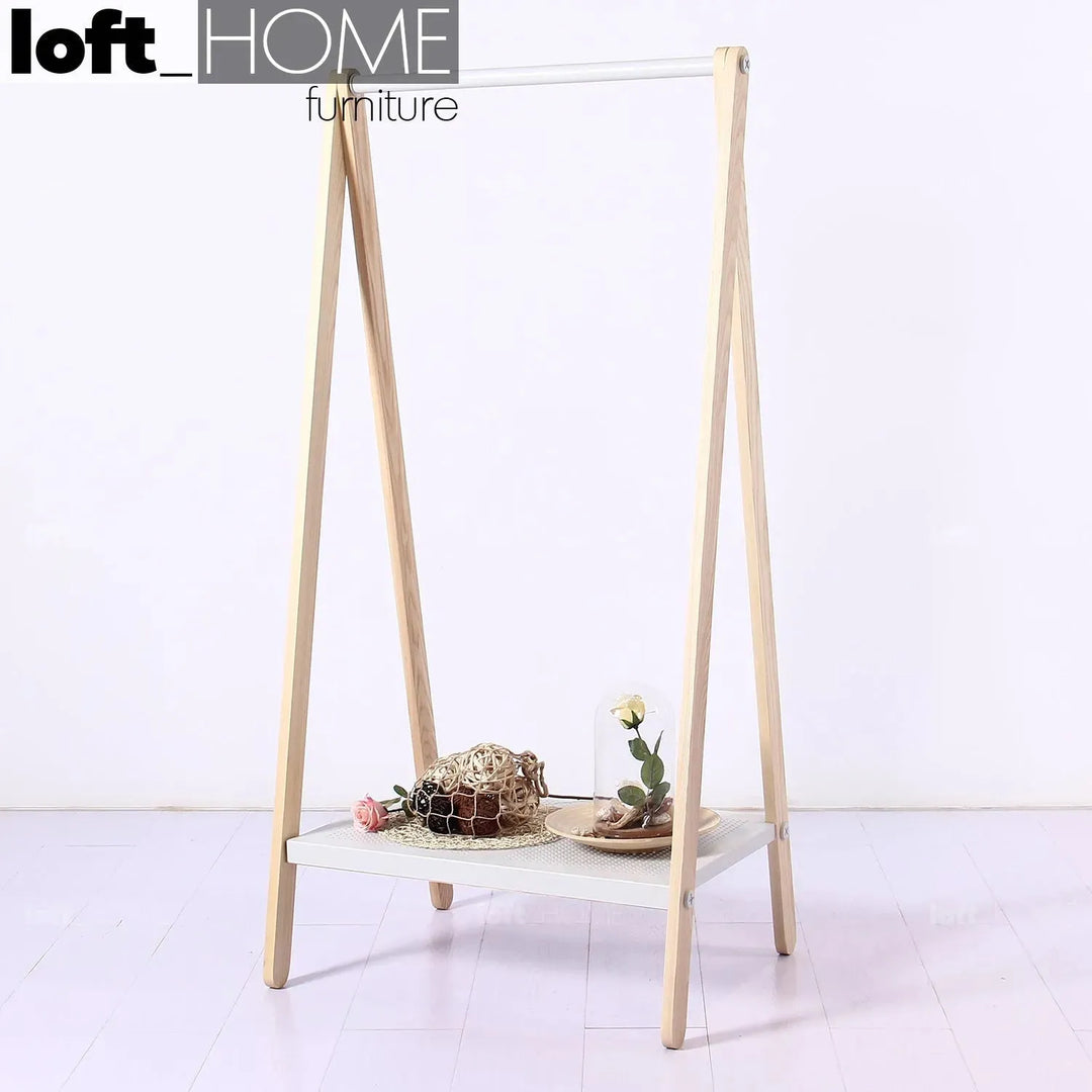 Modern wood cloth hanger toj material variants.