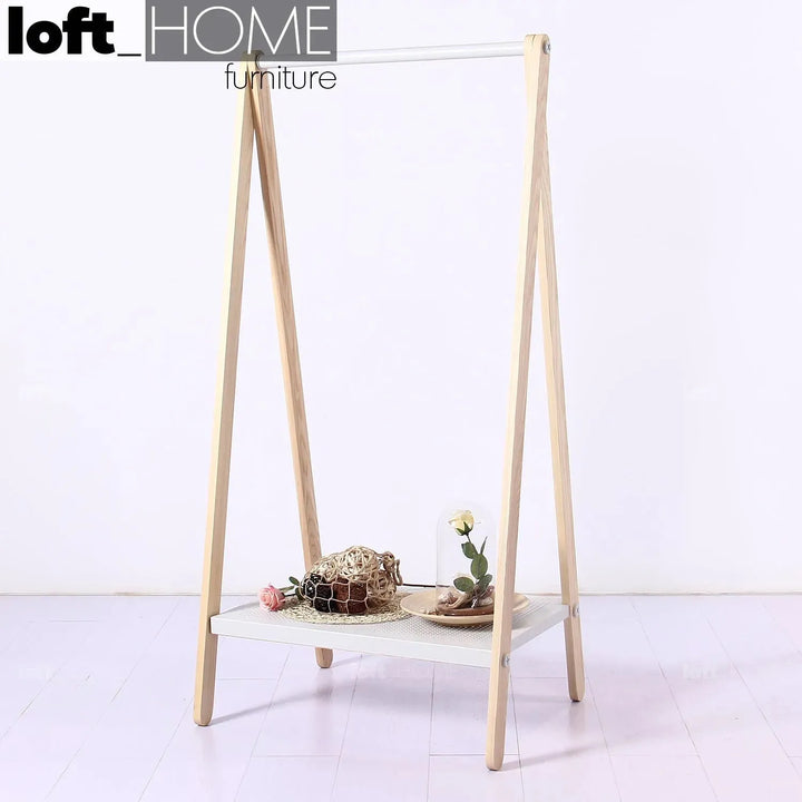 Modern wood cloth hanger toj material variants.