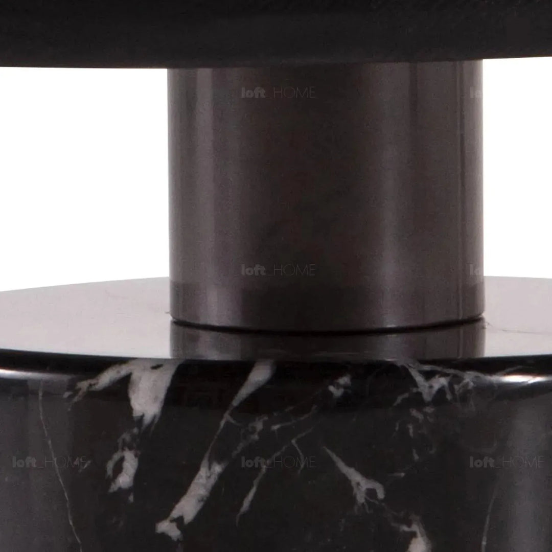 Japandi wood coffee table cascade with context.