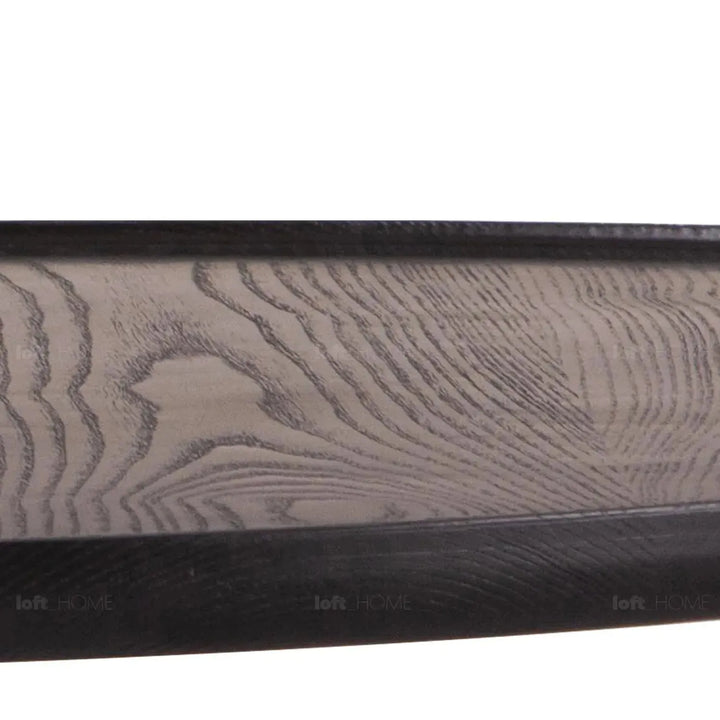 Japandi wood coffee table cascade in details.