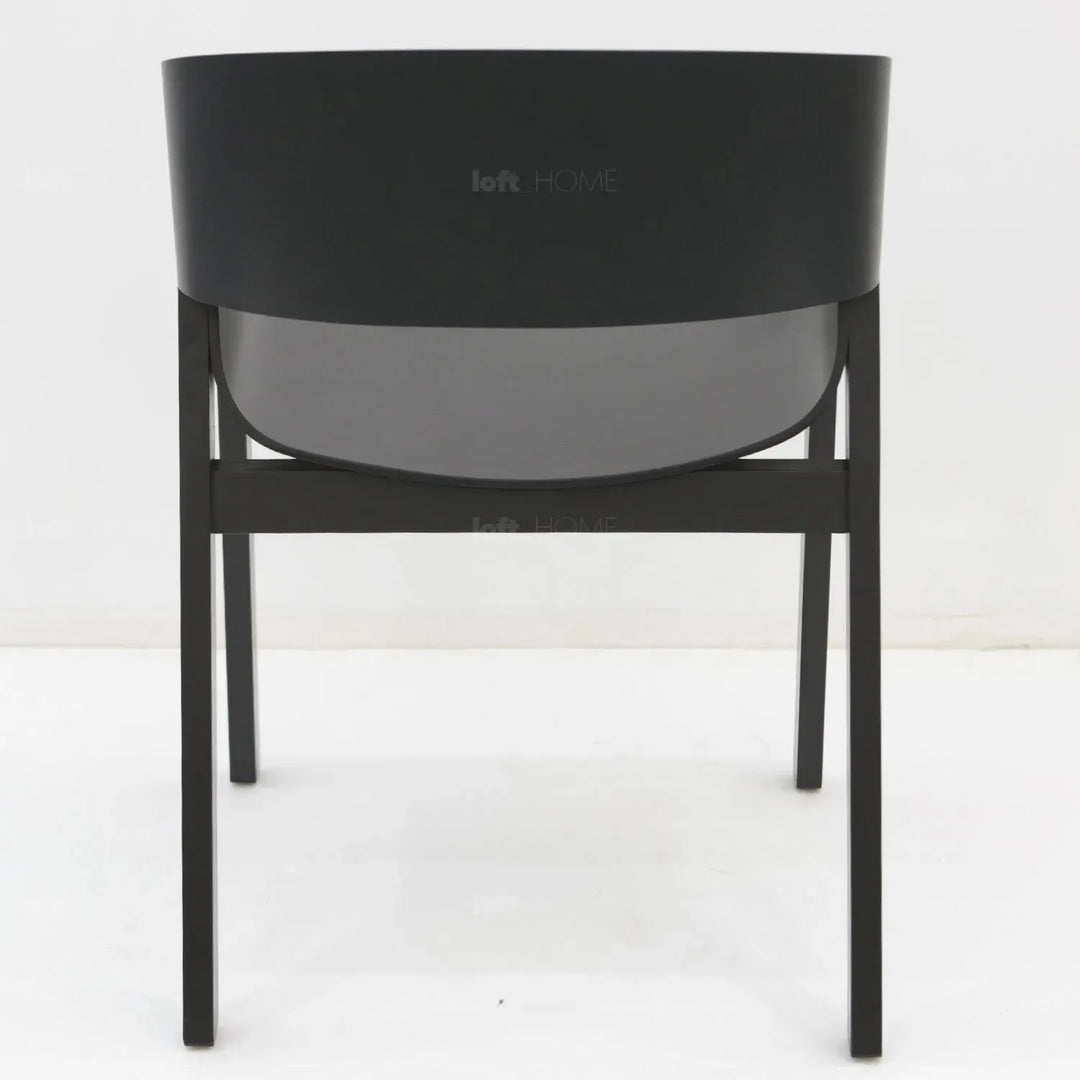 Scandinavian wood dining chair 2pcs set flair in details.