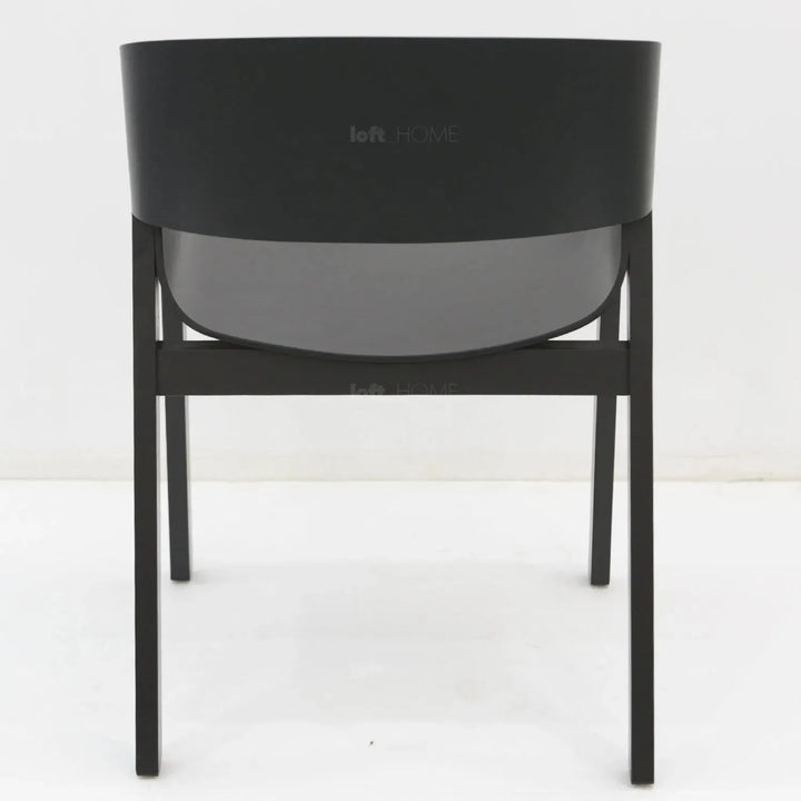 Scandinavian wood dining chair 2pcs set flair in details.