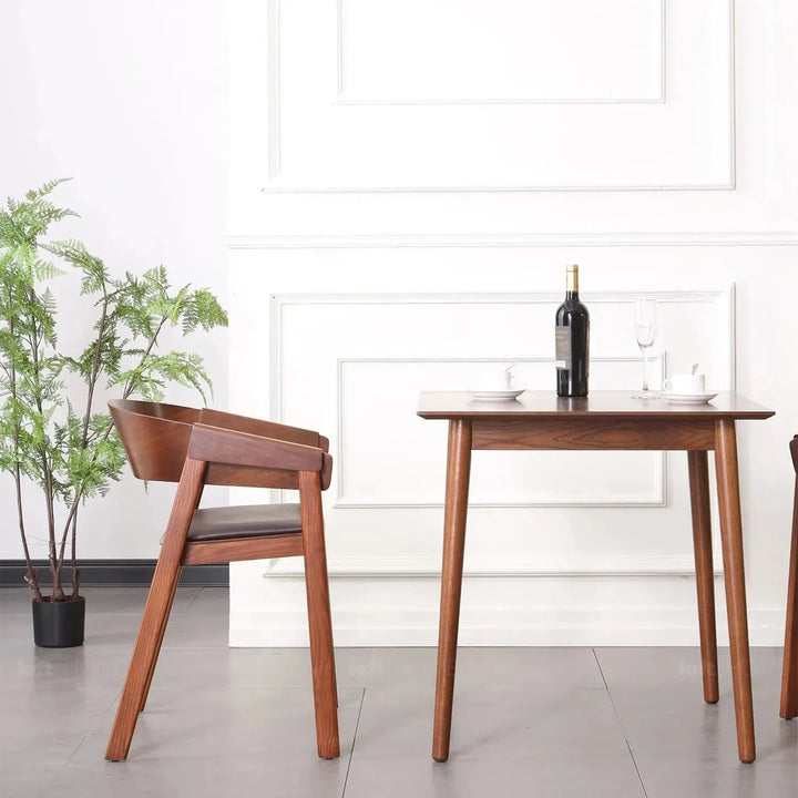 Scandinavian wood dining chair 2pcs set loom situational feels.