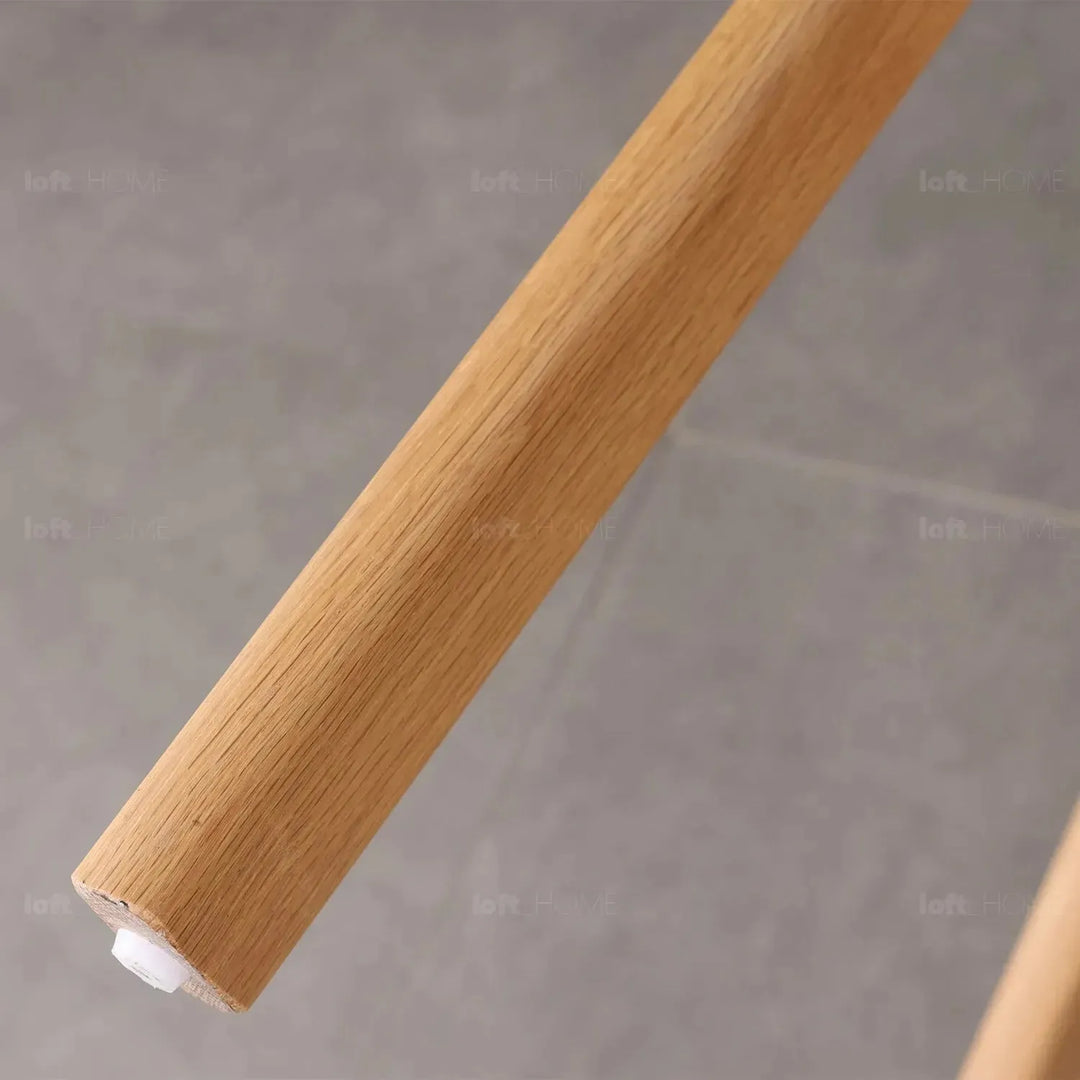 Scandinavian wood dining chair 2pcs set loom detail 6.