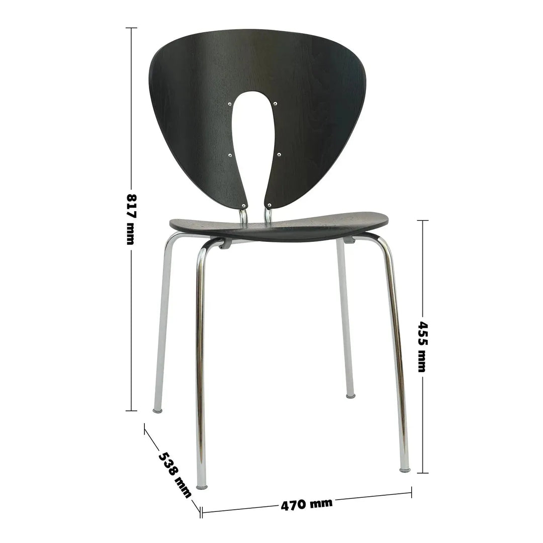 Contemporary wood dining chair 2pcs set orbit size charts.