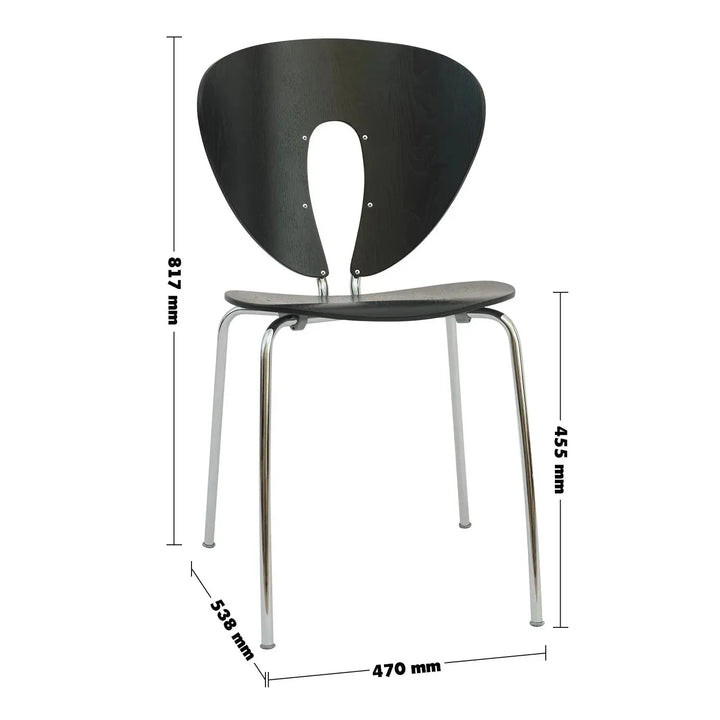 Contemporary wood dining chair 2pcs set orbit size charts.