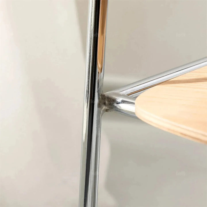 Industrial wood dining chair co in real life style.