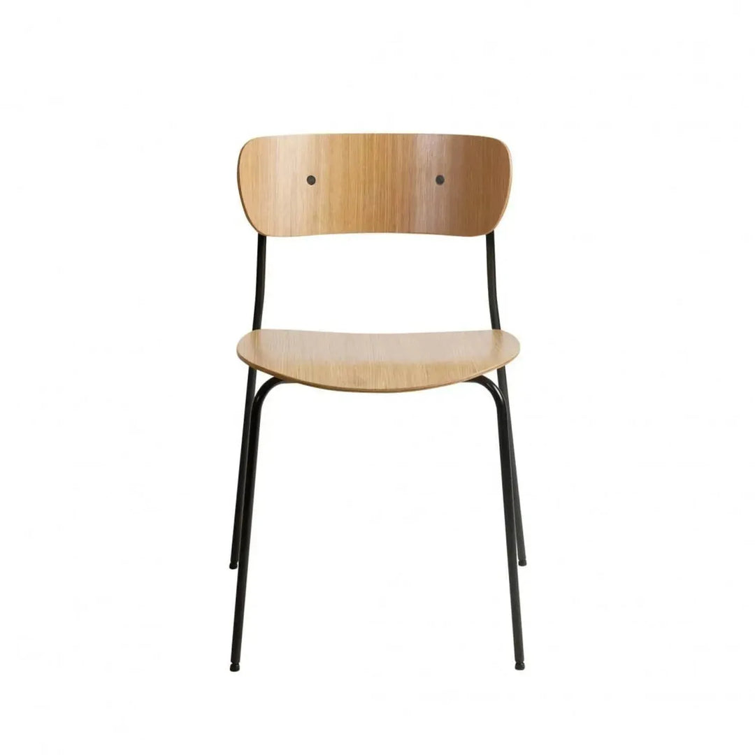 Industrial wood dining chair pavilion av1 in details.