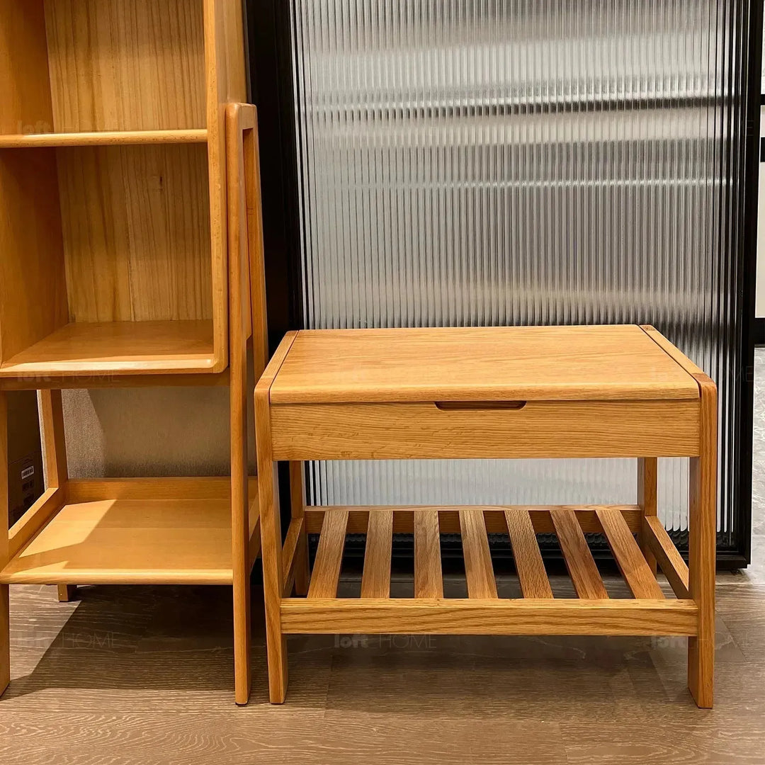 Scandinavian wood footstool norway detail 8.