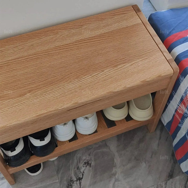 Scandinavian wood footstool norway detail 5.