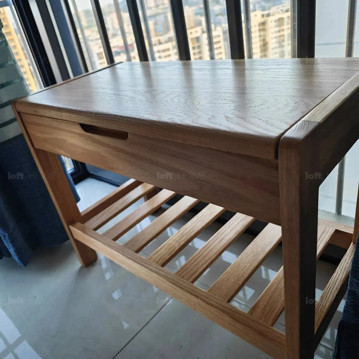 Scandinavian wood footstool norway detail 7.