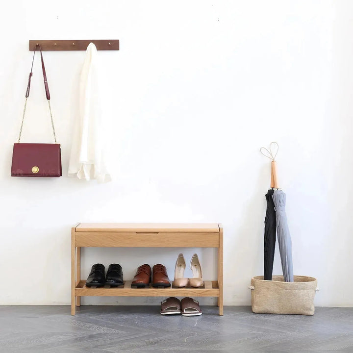 Scandinavian wood footstool norway situational feels.