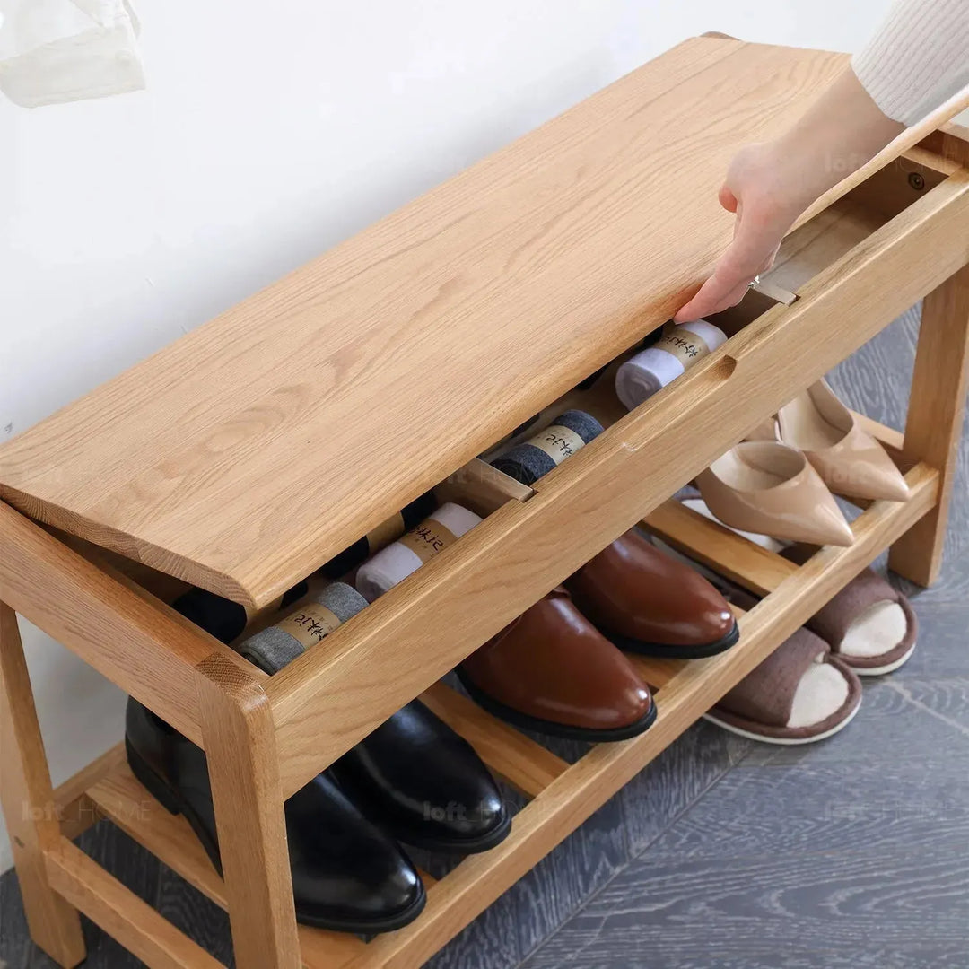 Scandinavian wood footstool norway detail 4.