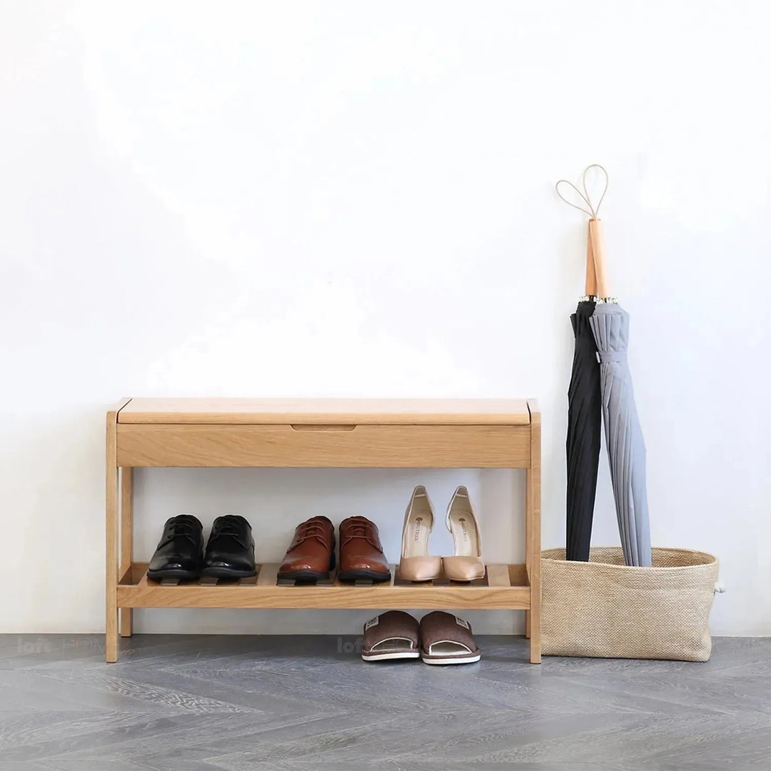 Scandinavian wood footstool norway detail 1.