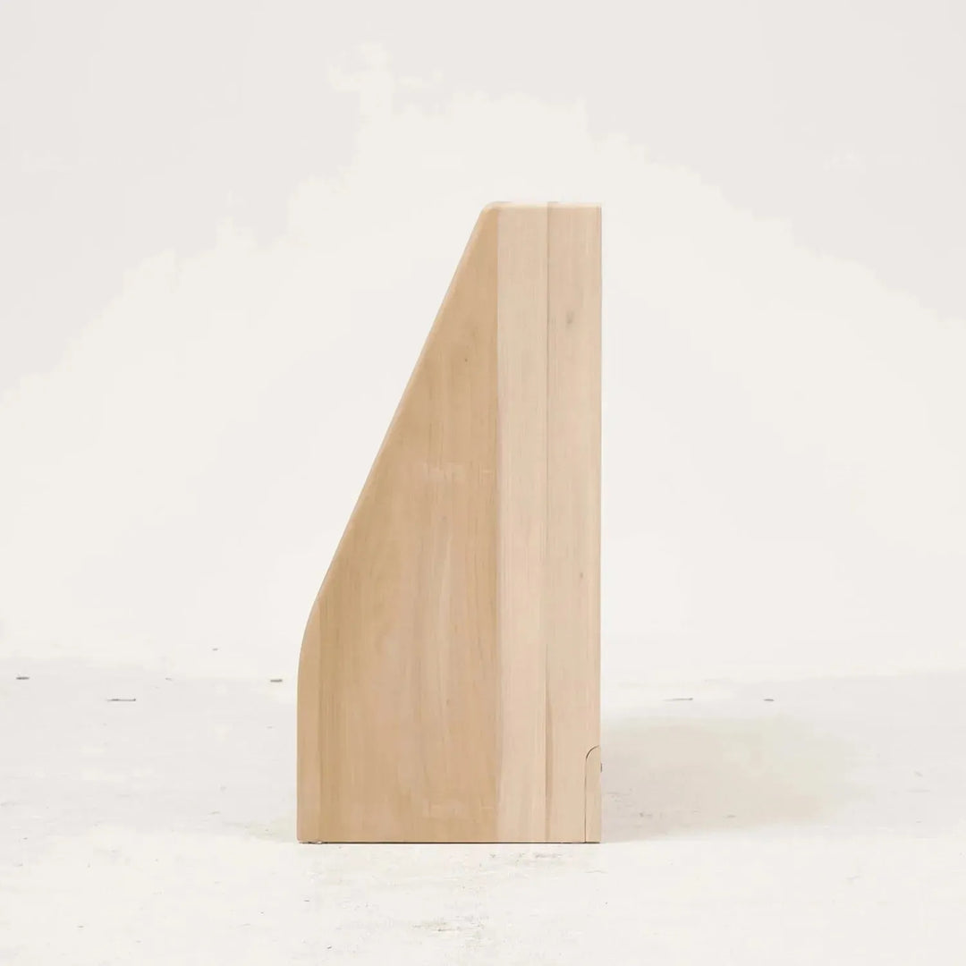 Scandinavian wood kids bookshelf 4 layers charm conceptual design.