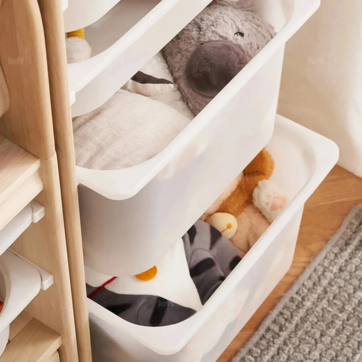 Scandinavian wood kids drawer cabinet whimsi detail 2.