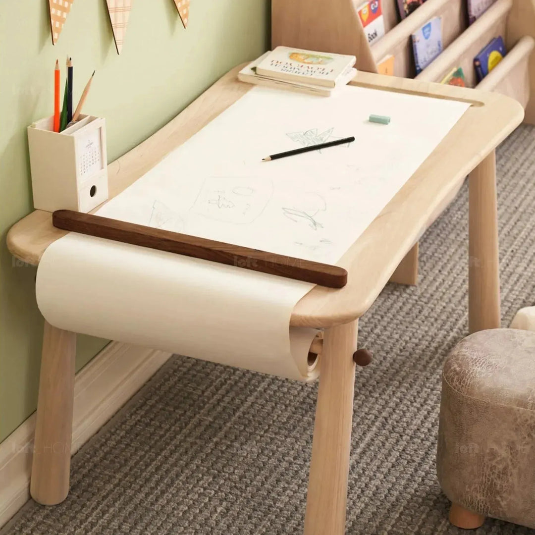 Scandinavian wood kids study table bliss situational feels.