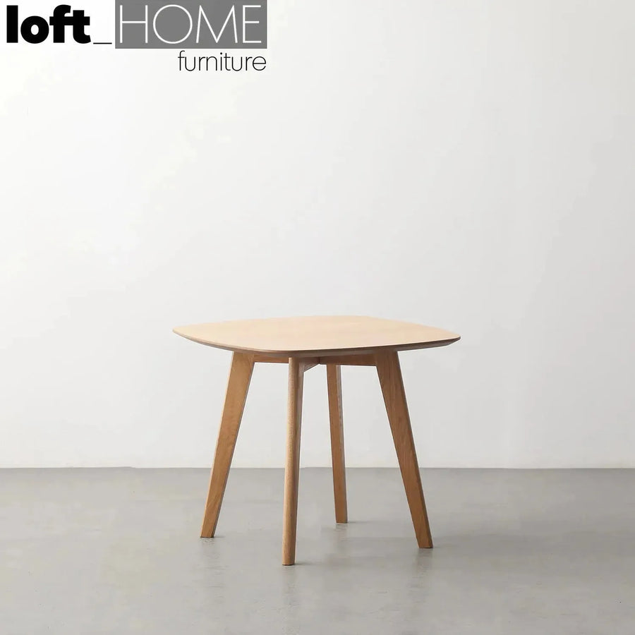 Scandinavian wood side table deauville primary product view.