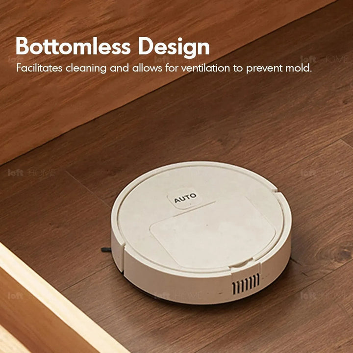 Scandinavian wood storage bed frame oakmist with context.