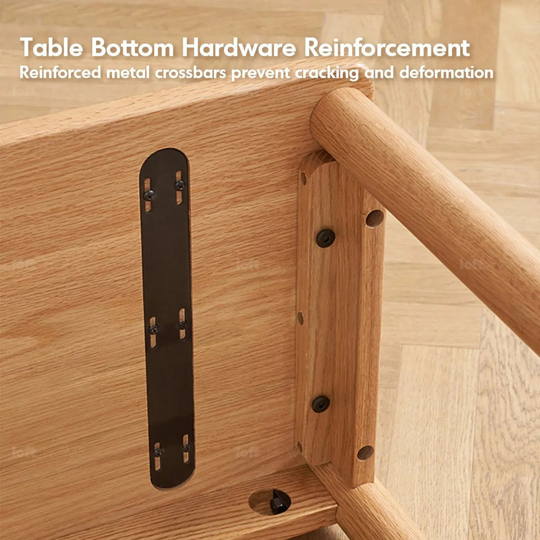 Scandinavian wood caster wheel extendable study table twin layer situational feels.