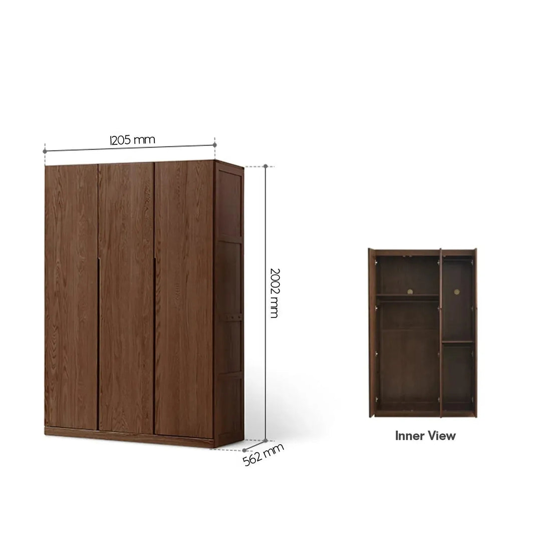 Scandinavian wood wardrobe belle detail 27.